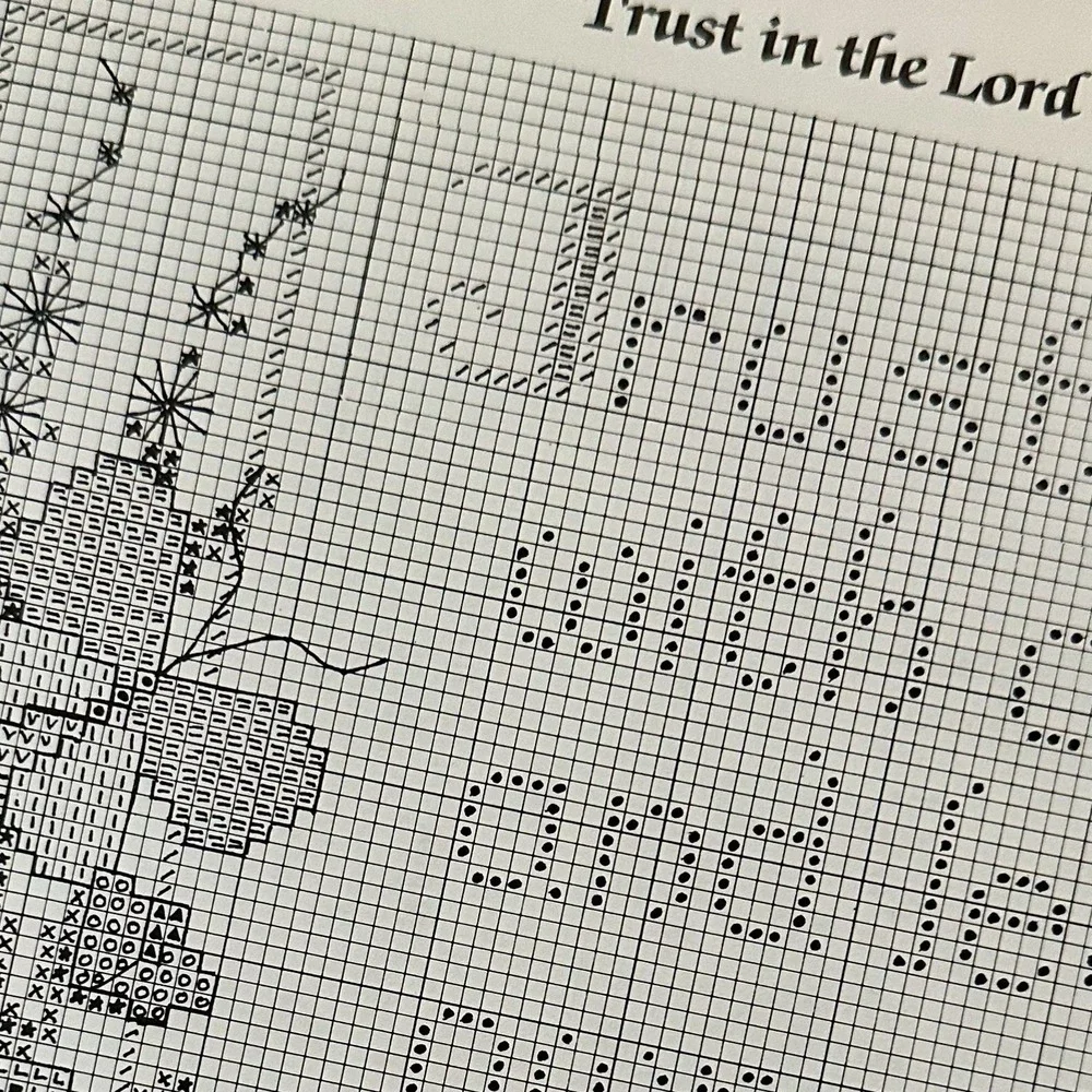 Vintage Imaginating Lot Of 2 Counted Cross Stitch Pattern/Design Leaflets
